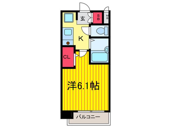 プレサンス京都四条烏丸(206)の物件間取画像